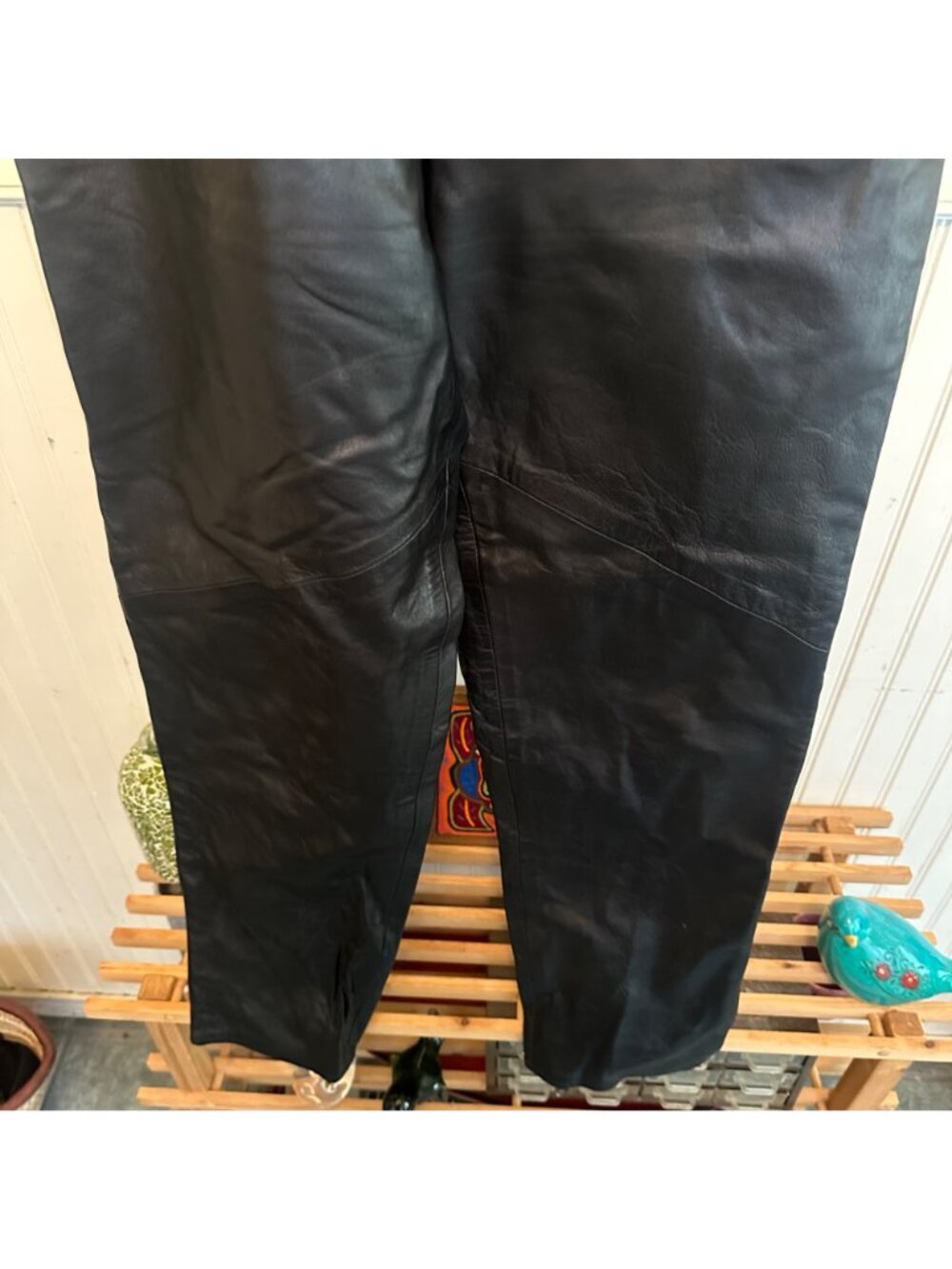 Vakko Womens Black Leather Pants Size 12 Made In USA - Picture 8 of 8